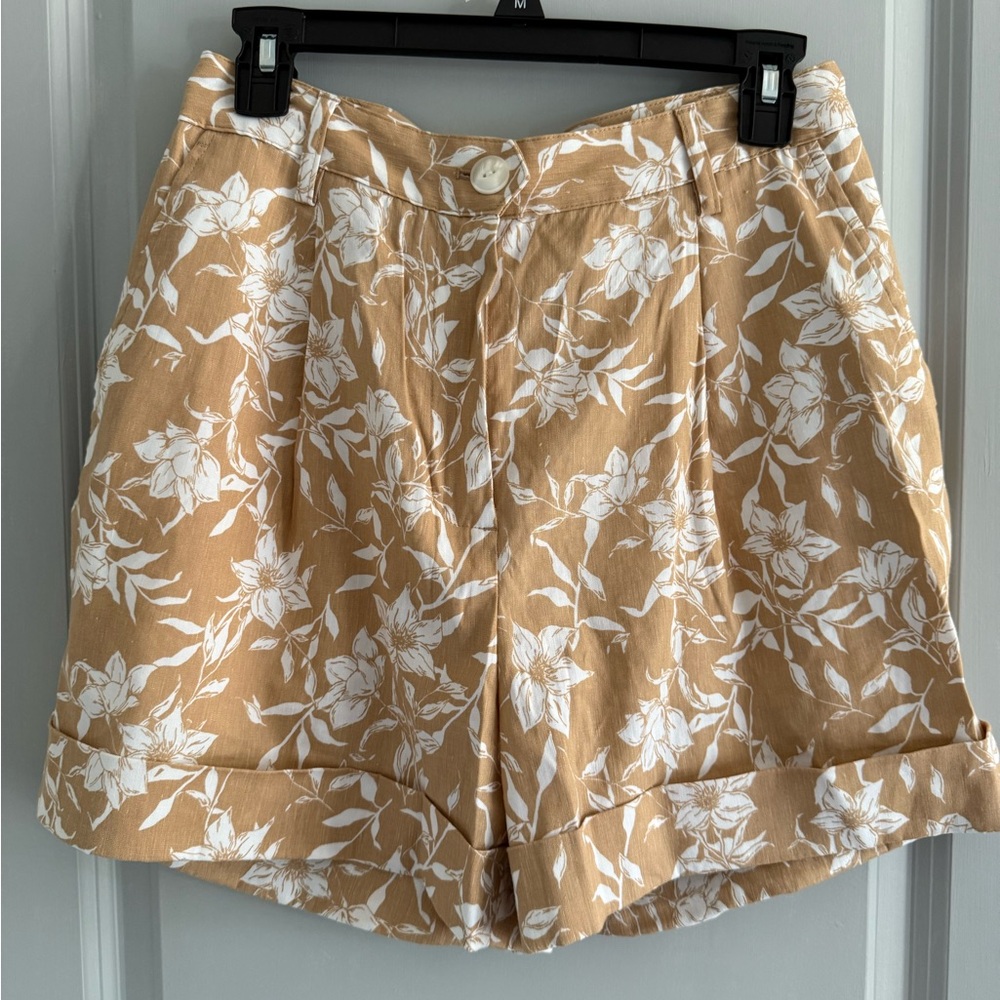 RAG & BONE Ivy Printed Floral Linen Shorts